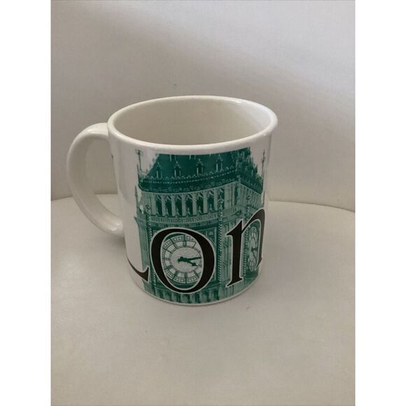 London Starbucks 2002 London City Mug Collector Series 22 fl oz Ceramic Mug Big - Picture 1 of 6